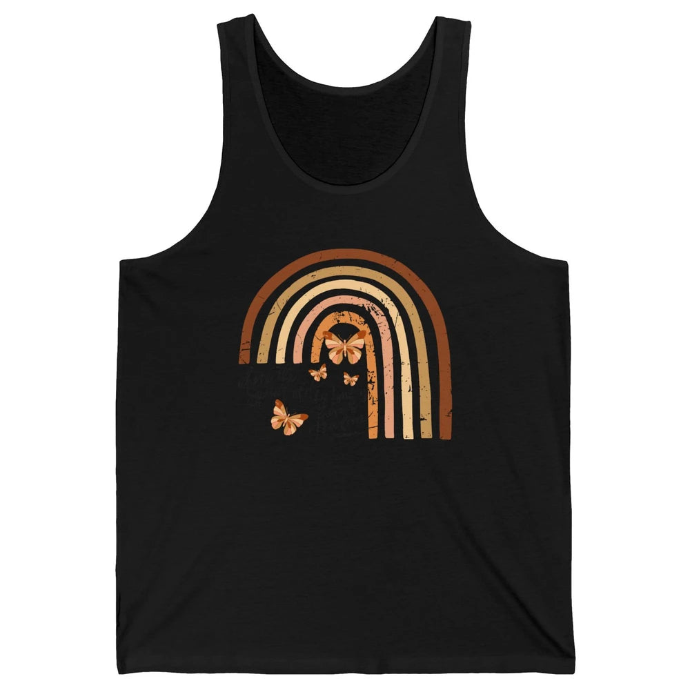 Retro Rainbow Christian Where Spirit Of The Lord Is Bible Unisex Jersey Tank