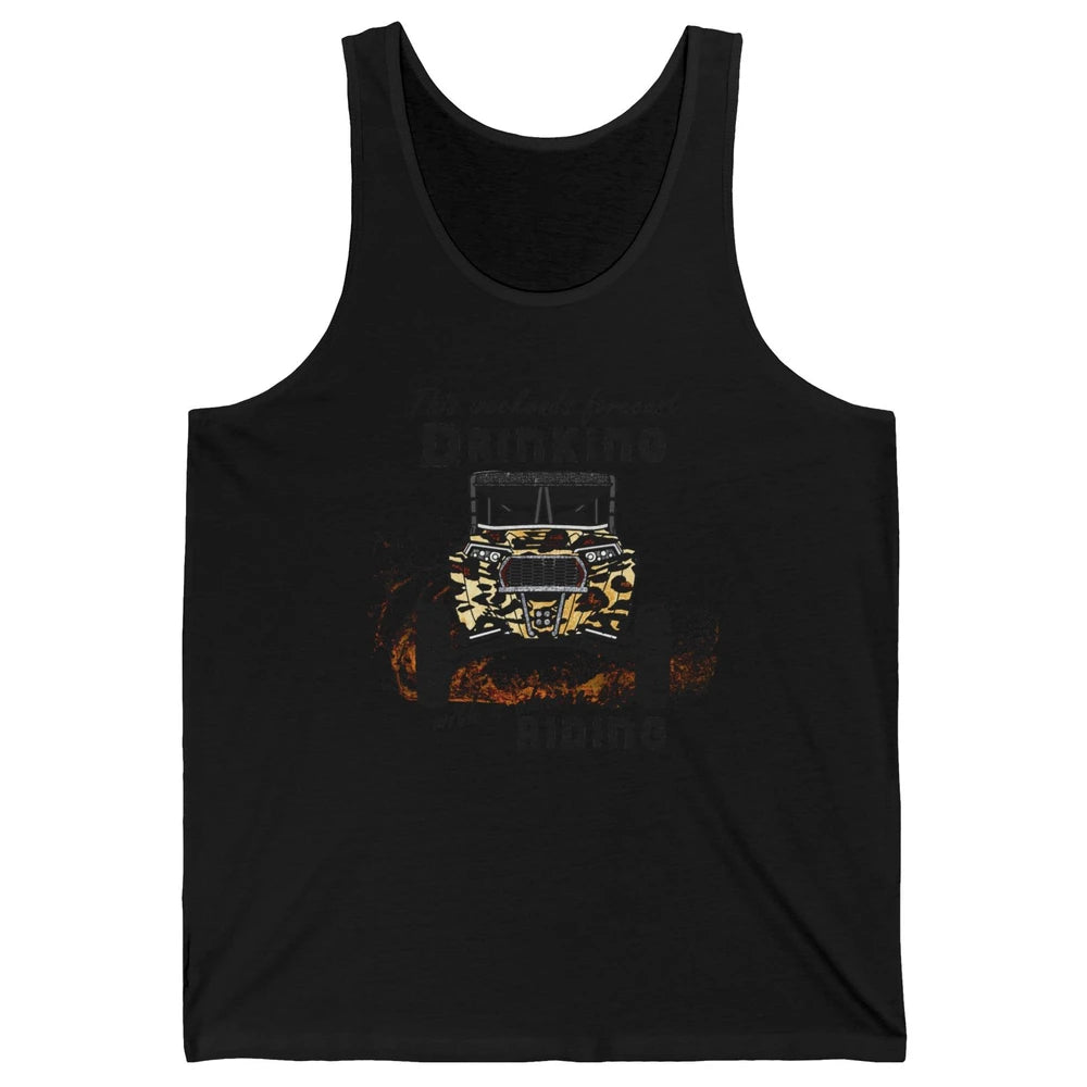 Leopard UTV Weekend Forecast Drinking Mud Riding SXS Life Unisex Jersey Tank