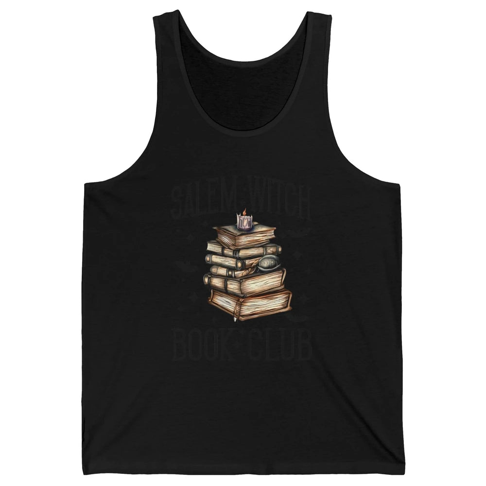 Retro Halloween Salem Witch Book Club Booknerd Reading Lover Unisex Jersey Tank