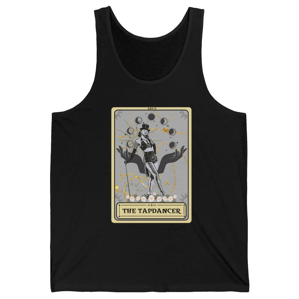 Retro The Tapdancer Tarot Card Tapdancing Halloween Dancer Unisex Jersey Tank