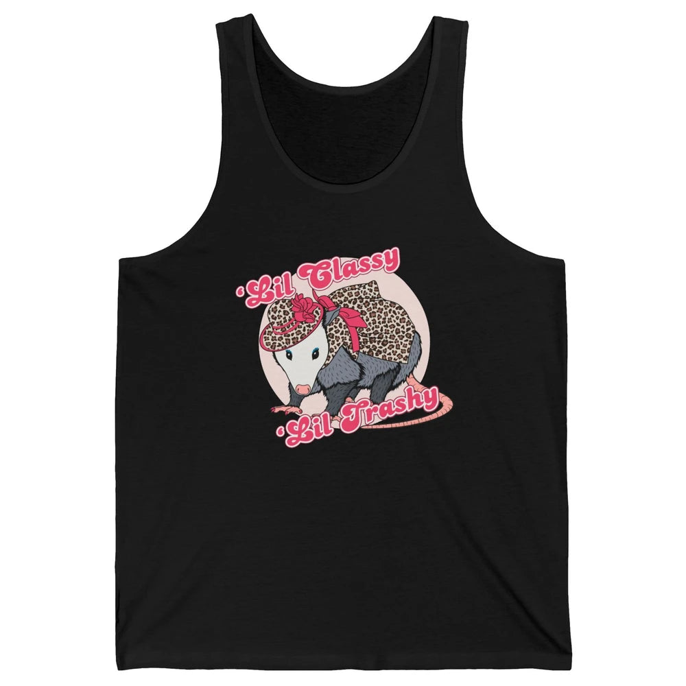 Leopard Possum Lil Classy Lil Trashy Possum Sarcastic Unisex Jersey Tank