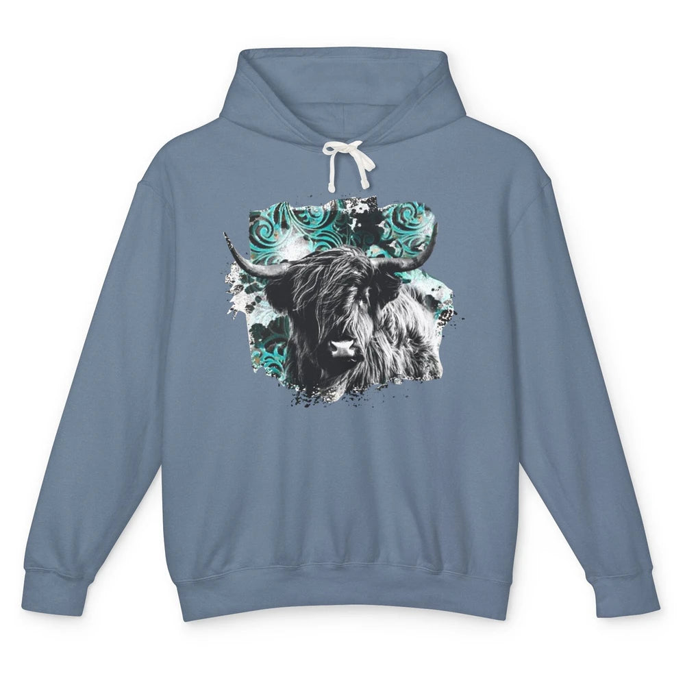 Highland Cow Western Country Cow Darling Highland Cow Lovers Unisex Lightweight Hoodie