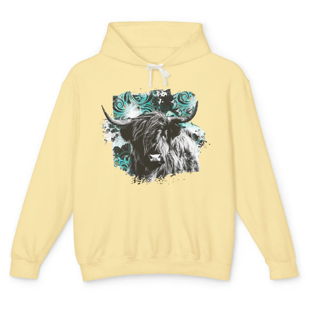 Highland Cow Western Country Cow Darling Highland Cow Lovers Unisex Lightweight Hoodie