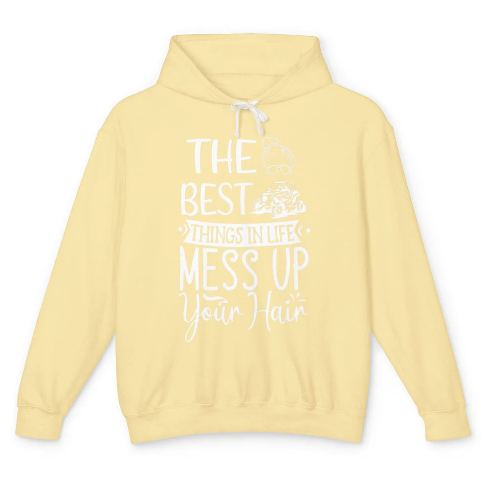 Messy Up Your Hair Women Mud Rider UTV Retro ATV SXS Offroad Unisex Lightweight Hoodie