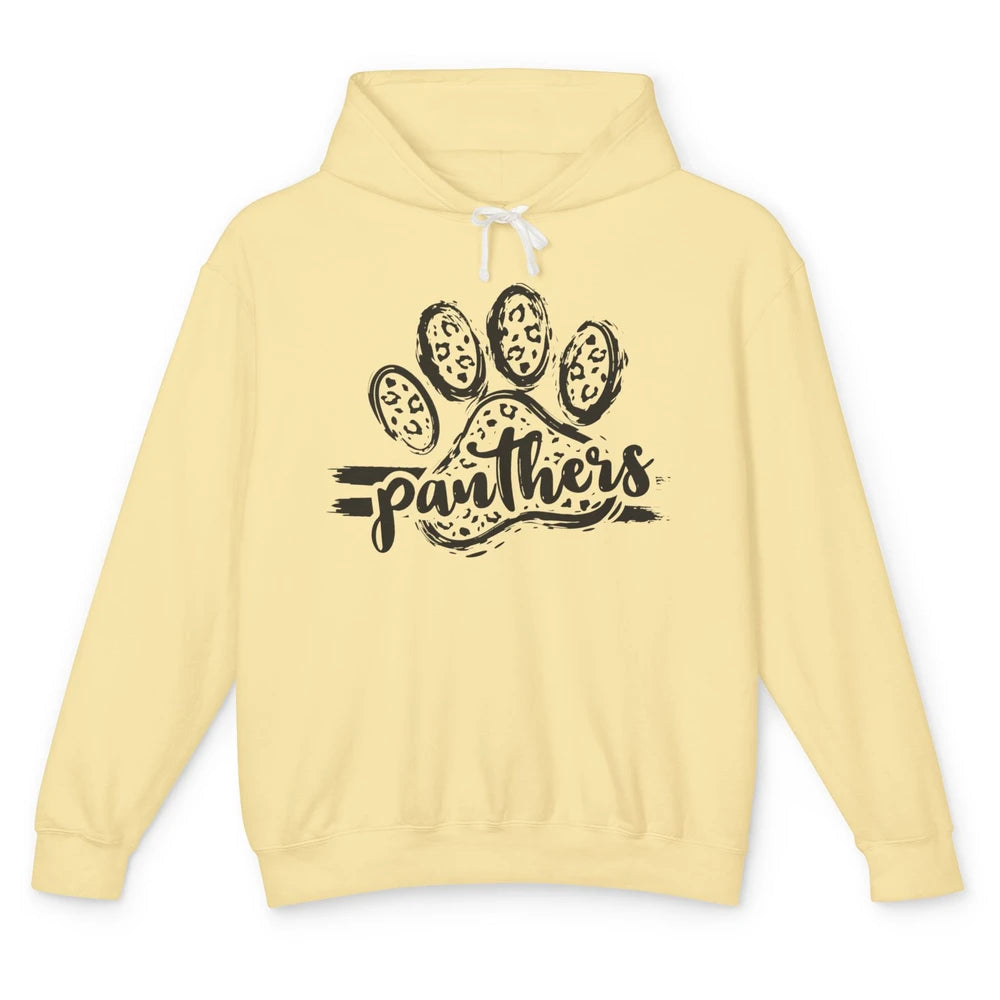 Panthers Paw Leopard Dog Mom Paw Cat Dog Lovers Gift Unisex Lightweight Hoodie