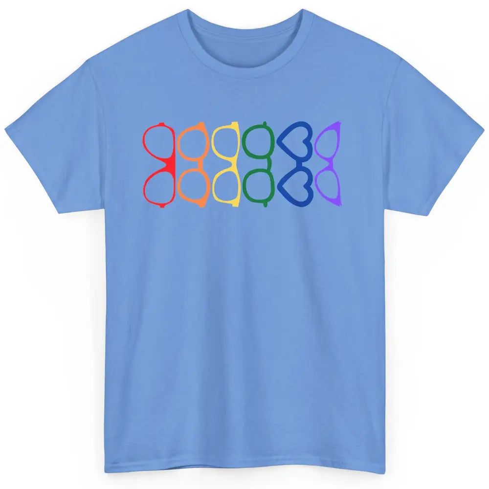 Rainbow Eyeglasses Pride Optometrist Optician Glasses Gift Classic Unisex T-Shirt