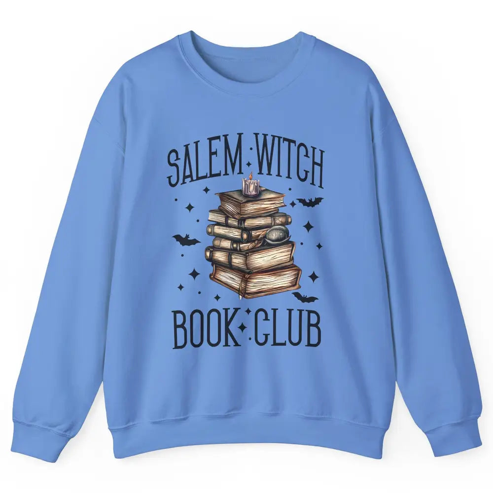 Retro Halloween Salem Witch Book Club Booknerd Reading Lover Unisex Crewneck Sweatshirt