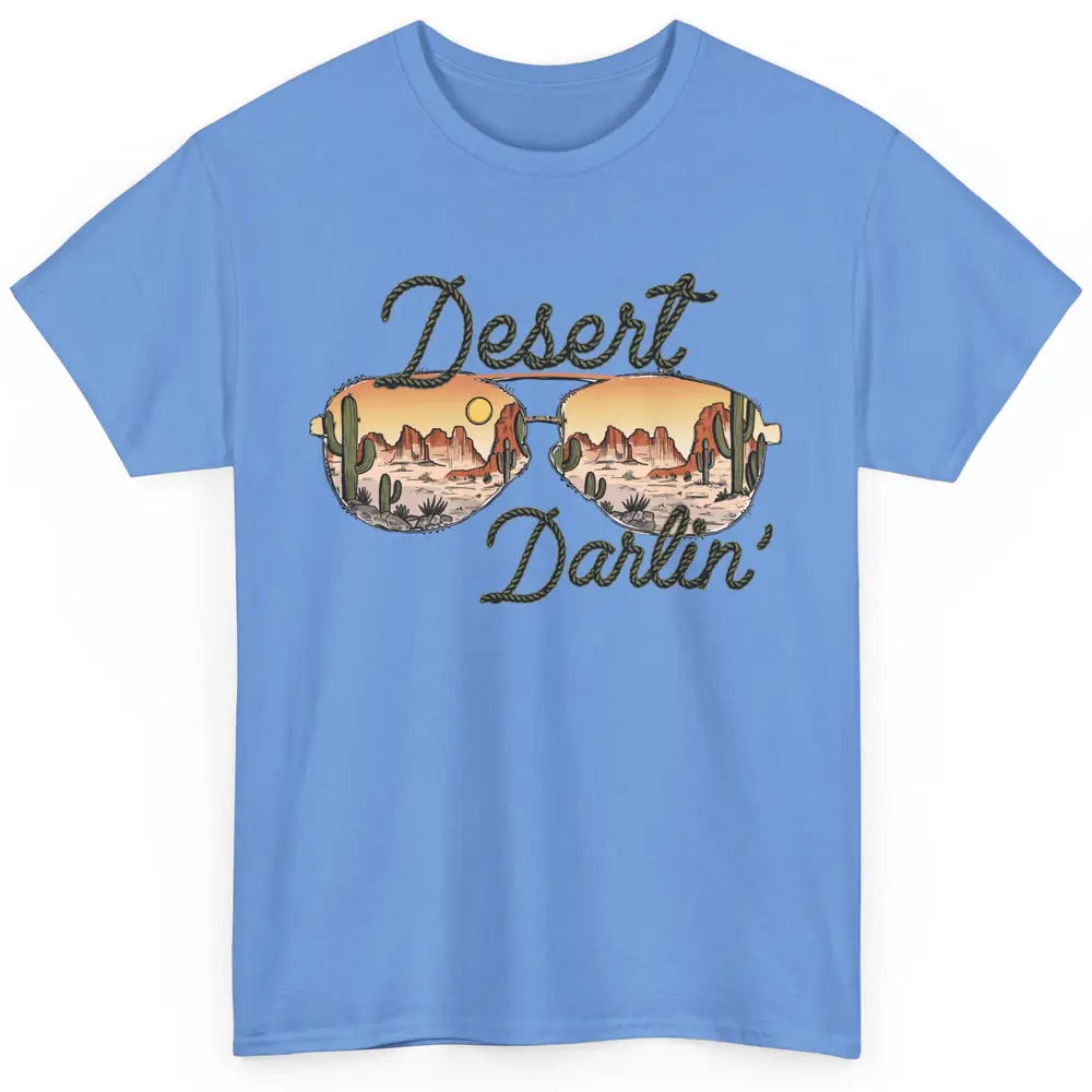 Retro Desert Darling Cactus Glasses Western Country Cowboy Classic Unisex T-Shirt