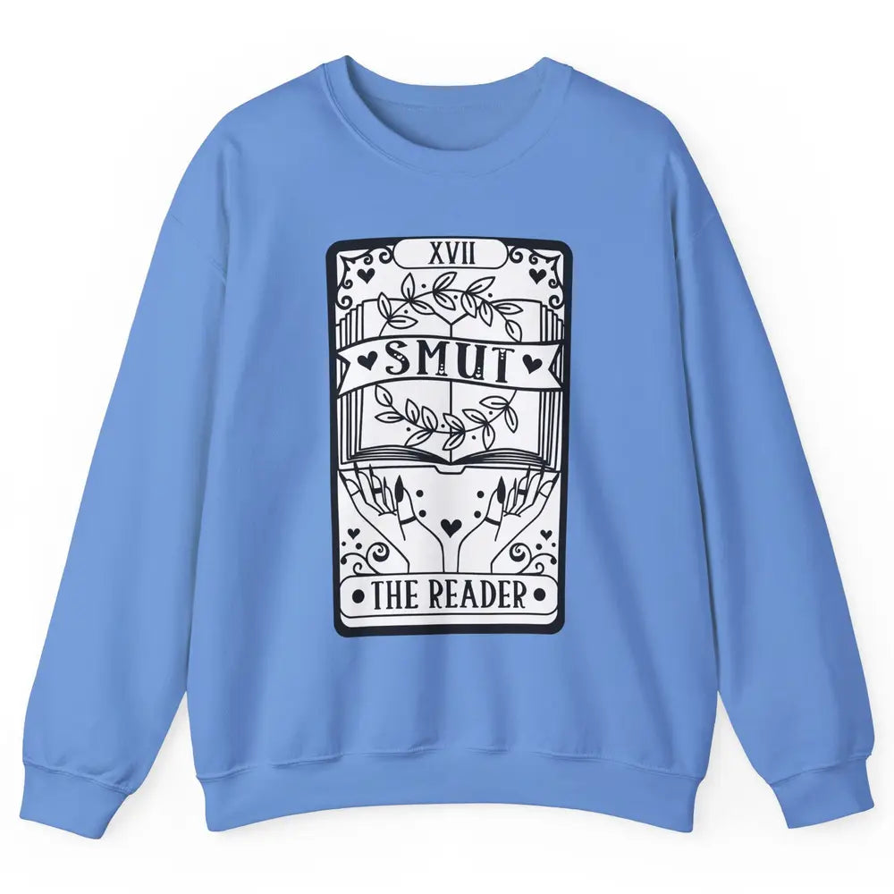 Retro Smut The Reader Tarot Card Halloween Book Lovers Unisex Crewneck Sweatshirt