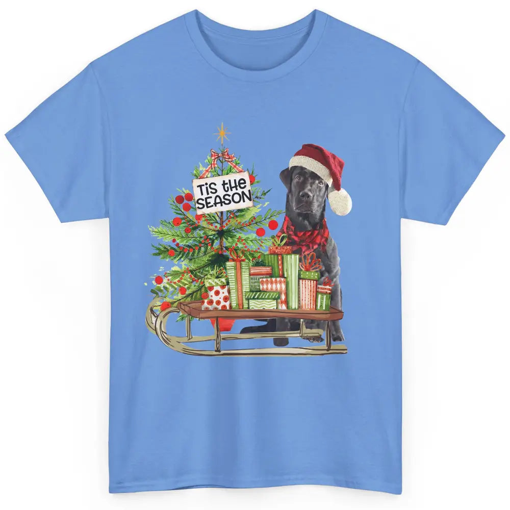 Black Labrador Christmas Tree Tis The Season Black Lab Mom Classic Unisex T-Shirt