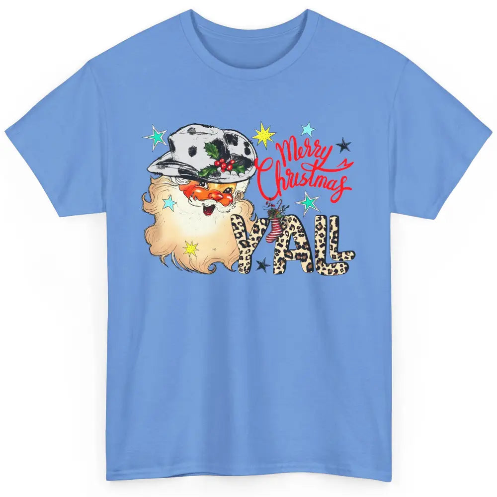 Santa Claus Merry Christmas Y'all Western Country Cowboy Classic Unisex T-Shirt