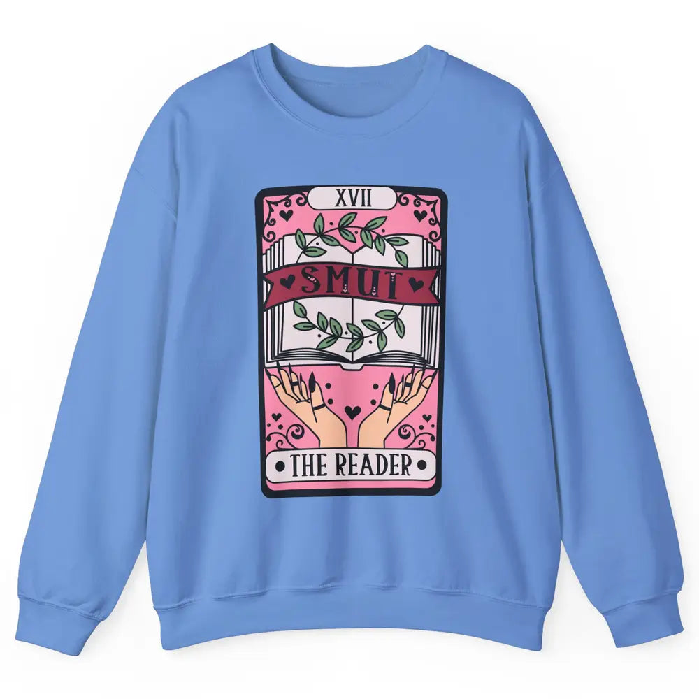 Retro Smut The Reader Tarot Card Halloween Book Lovers Unisex Crewneck Sweatshirt