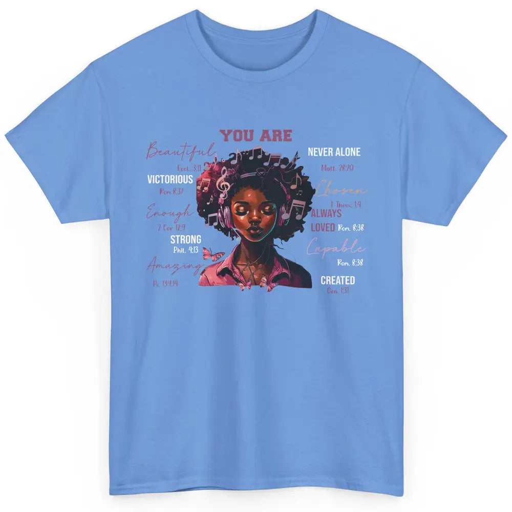 Black Girl Christian God Says I Am Bible Verse Religious Classic Unisex T-Shirt
