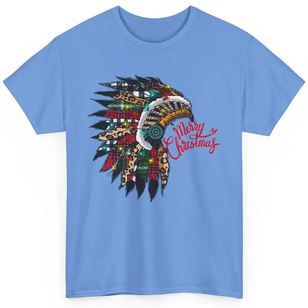 Christmas Headdress Indian Hat Leopard Western Christmas Classic Unisex T-Shirt
