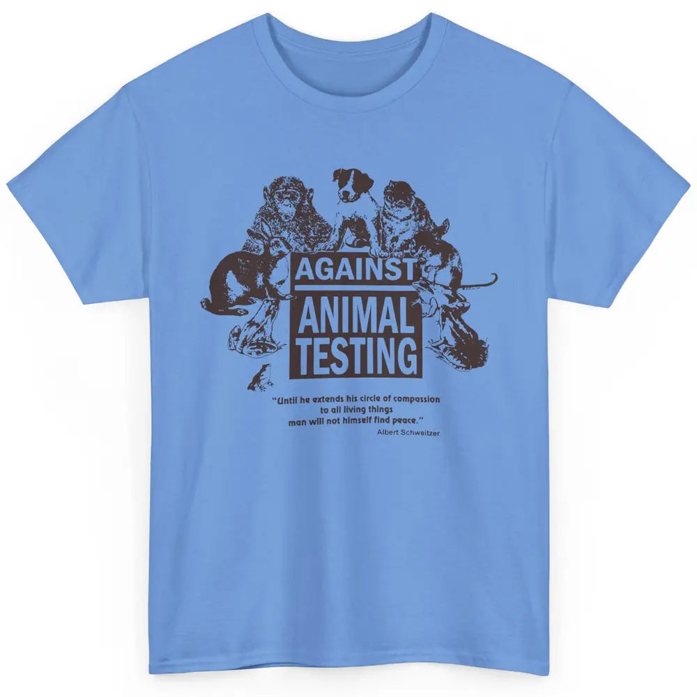Against Animal Testing Farm Pet Liberation Right Vegan Retro Classic Unisex T-Shirt