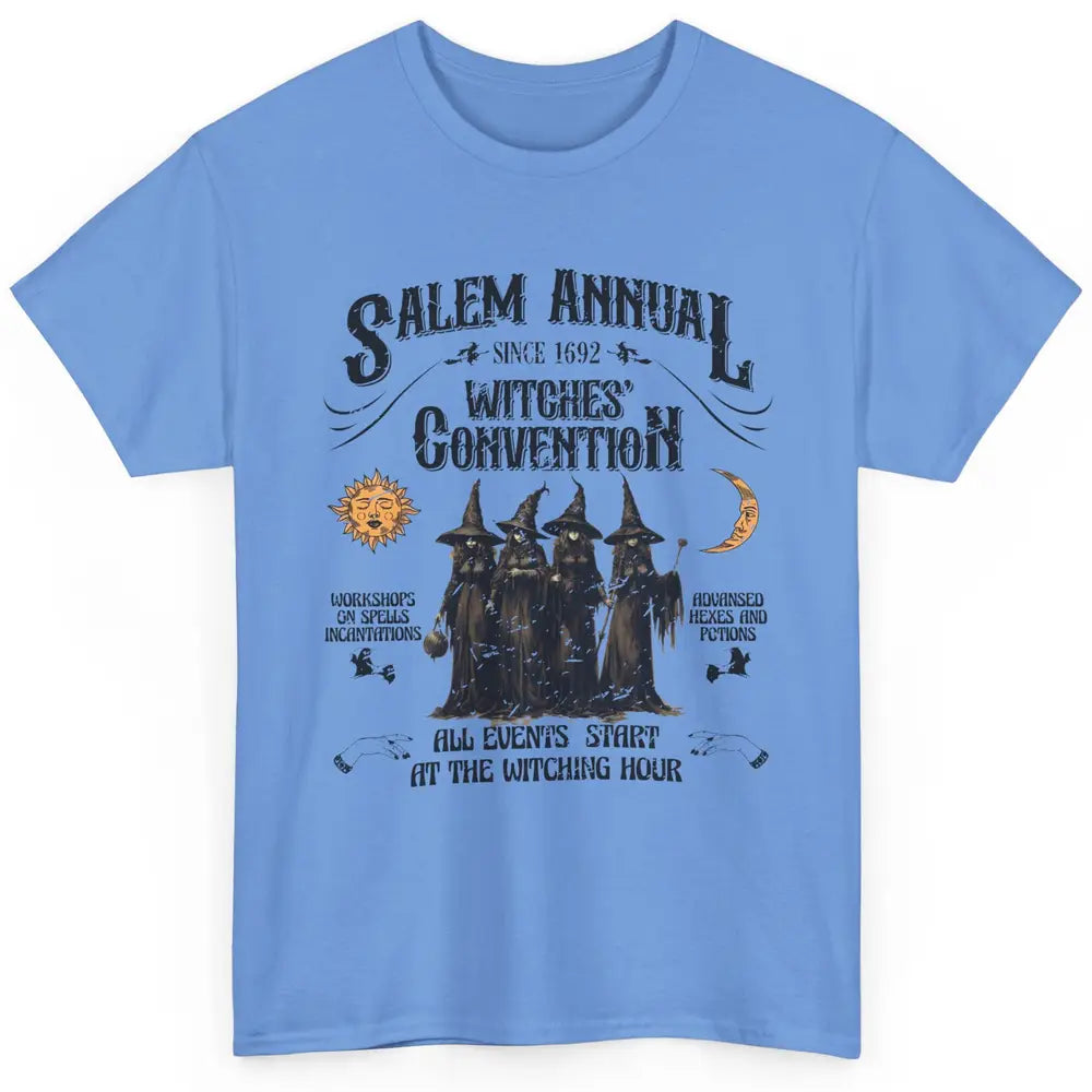 Retro Salem Annual Witches Convention Halloween Witch Magic Classic Unisex T-Shirt