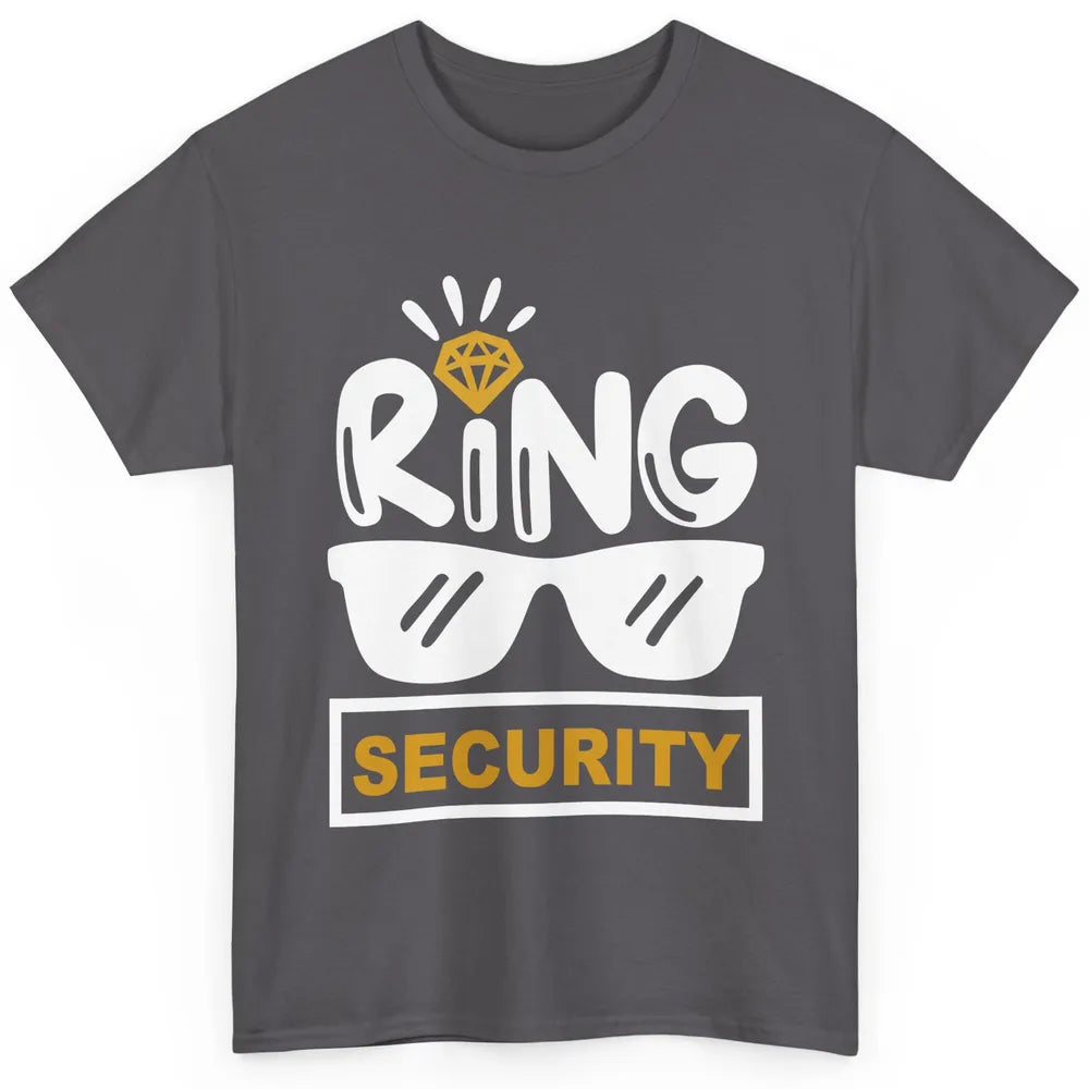 Wedding Ring Security Boy Girl Ring Bearer Wedding Party Classic Unisex T-Shirt