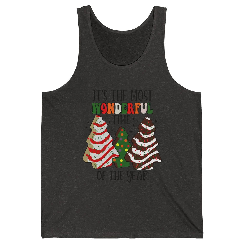 Christmas Tree Cakes Most Wonderful Time Of Year Christmas Unisex Jersey Tank