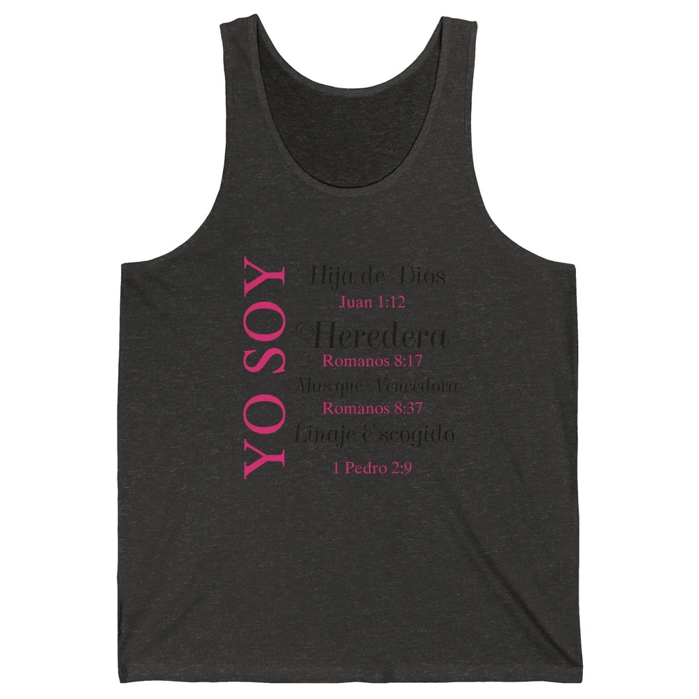 Christian Yo Soy Inspiracion Bible Verse Spanish Religiosa Unisex Jersey Tank