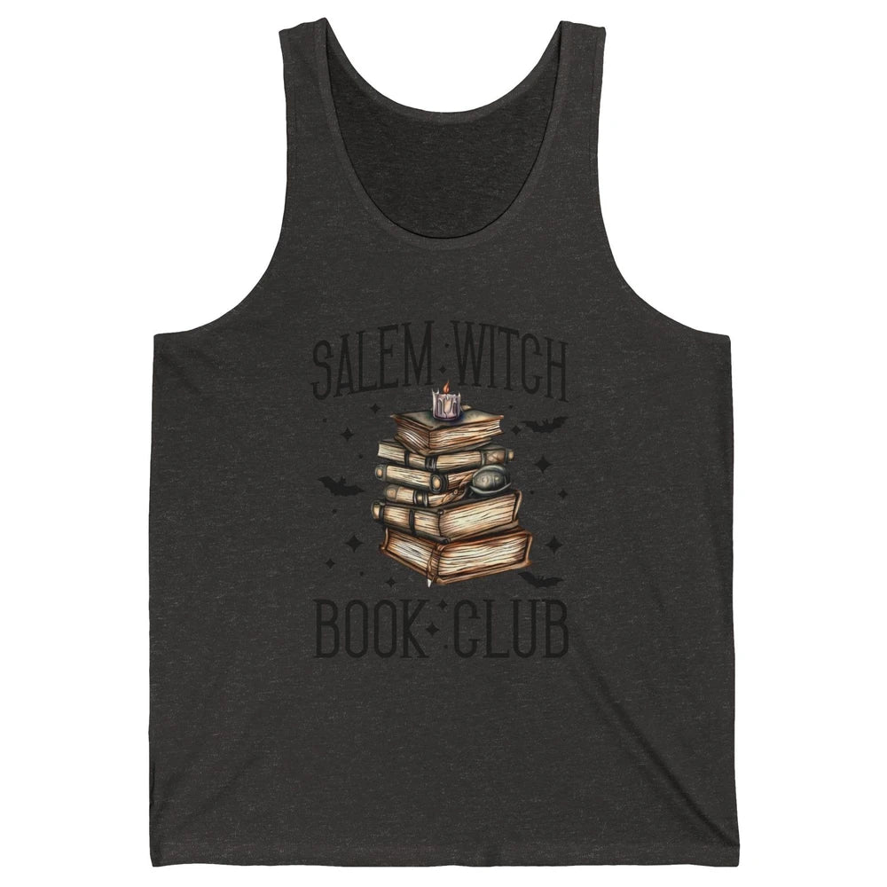 Retro Halloween Salem Witch Book Club Booknerd Reading Lover Unisex Jersey Tank