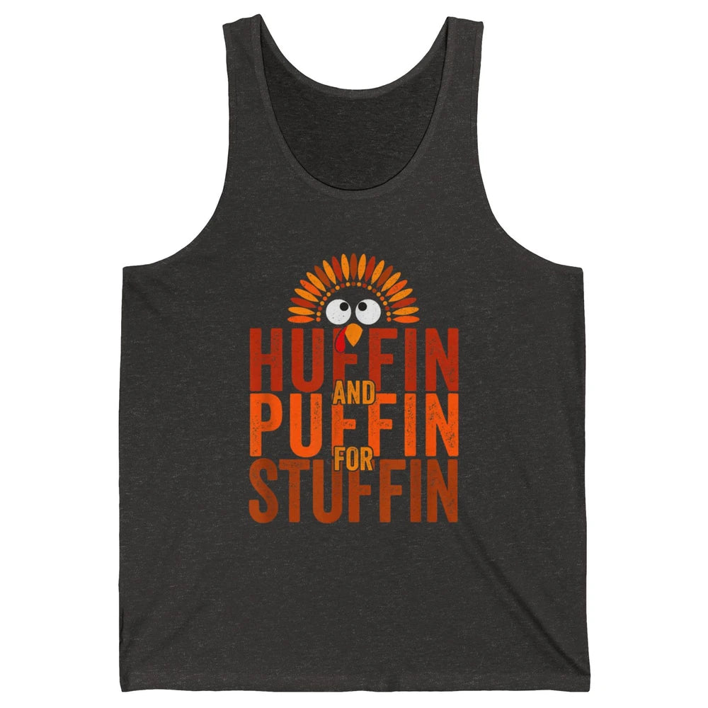 Thanksgiving Run Turkey Trot Huffin And Puffin Chicken Fall Unisex Jersey Tank