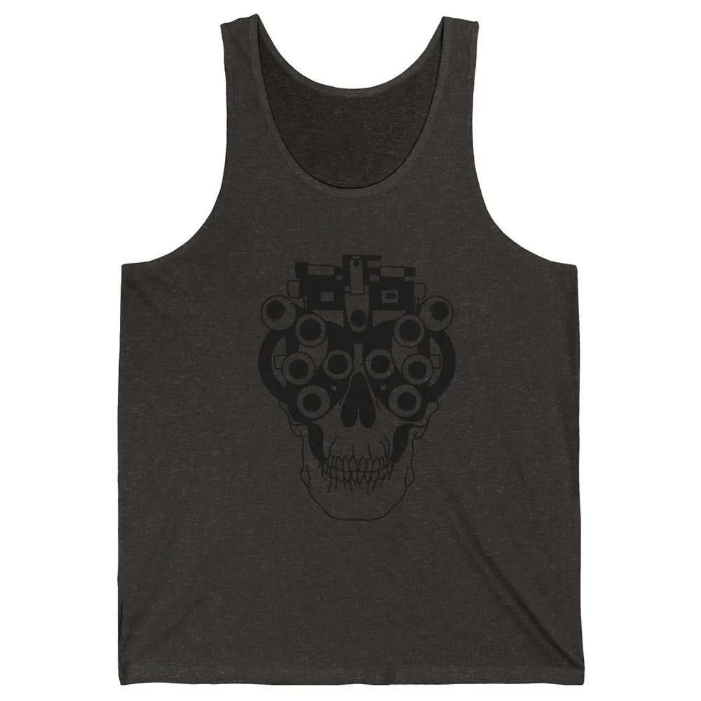 Phoropter Skeleton Optometrist Optician Halloween Optometry Unisex Jersey Tank