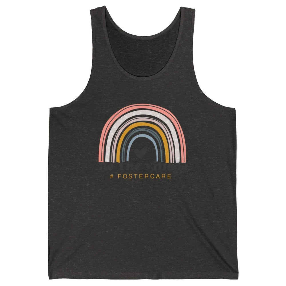 Foster Care Parents Be The Village Rainbow Adoption Foster Unisex Jersey Tank