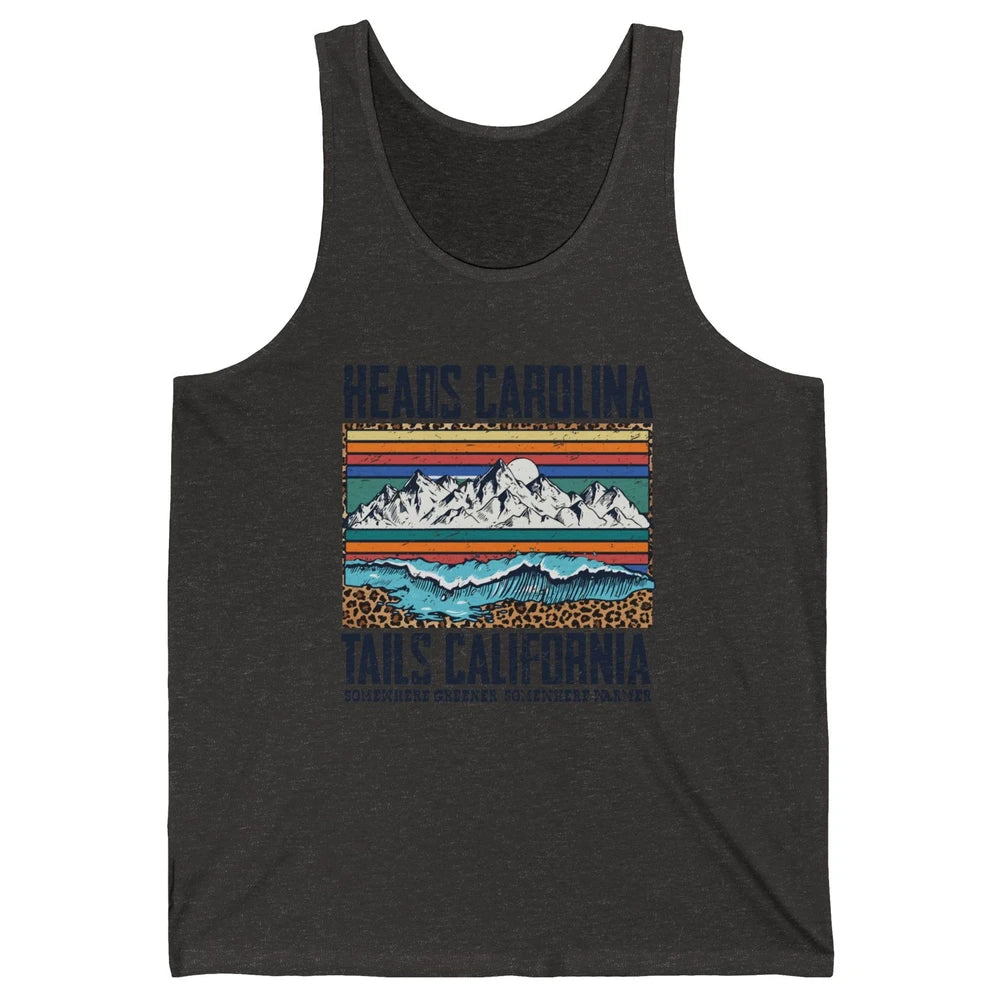 Vintage Heads Carolina Tail California Summer Beach Paradise Unisex Jersey Tank