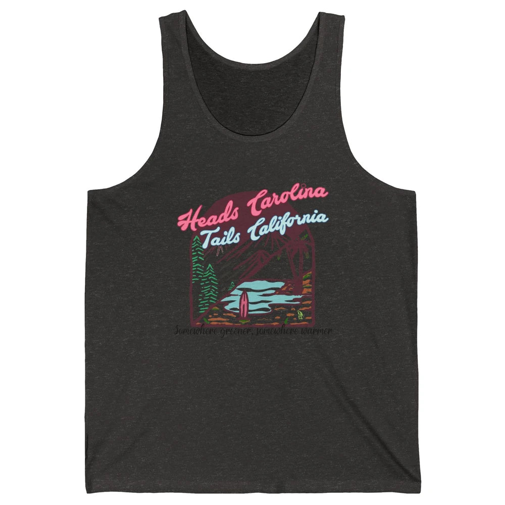 Heads Carolina Tail California Western Summer Beach Paradise Unisex Jersey Tank