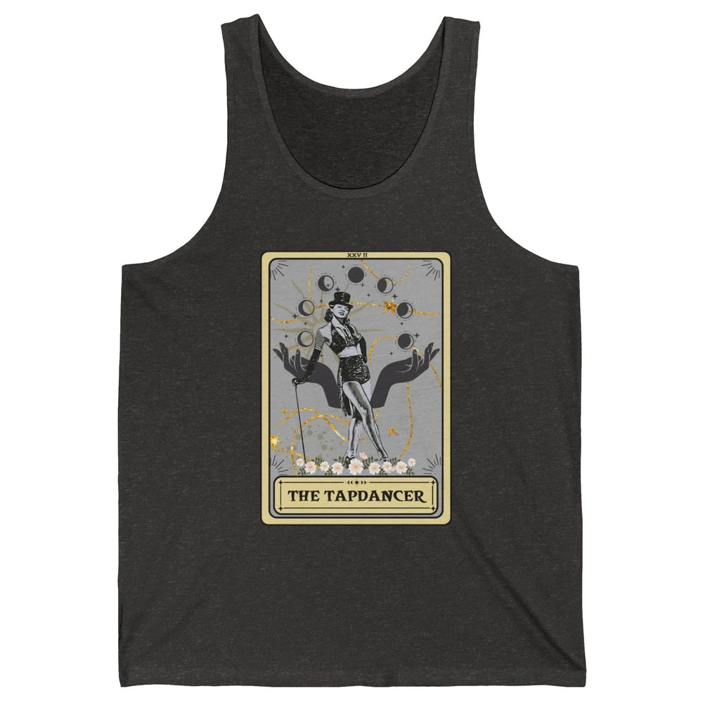 Retro The Tapdancer Tarot Card Tapdancing Halloween Dancer Unisex Jersey Tank