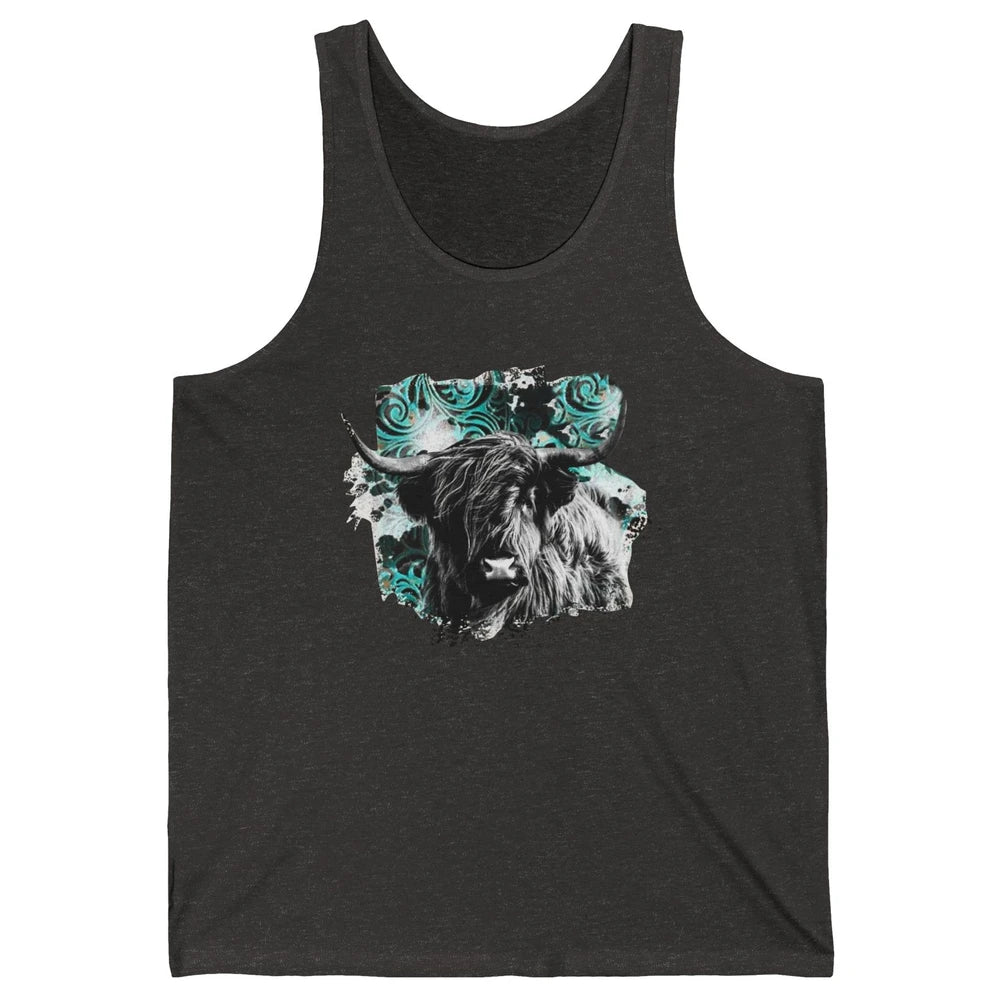 Highland Cow Western Country Cow Darling Highland Cow Lovers Unisex Jersey Tank