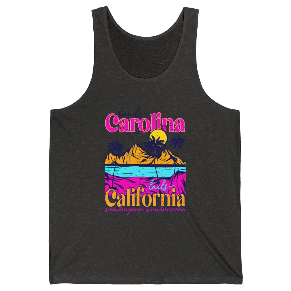 Heads Carolina Tail California Western Summer Beach Paradise Unisex Jersey Tank