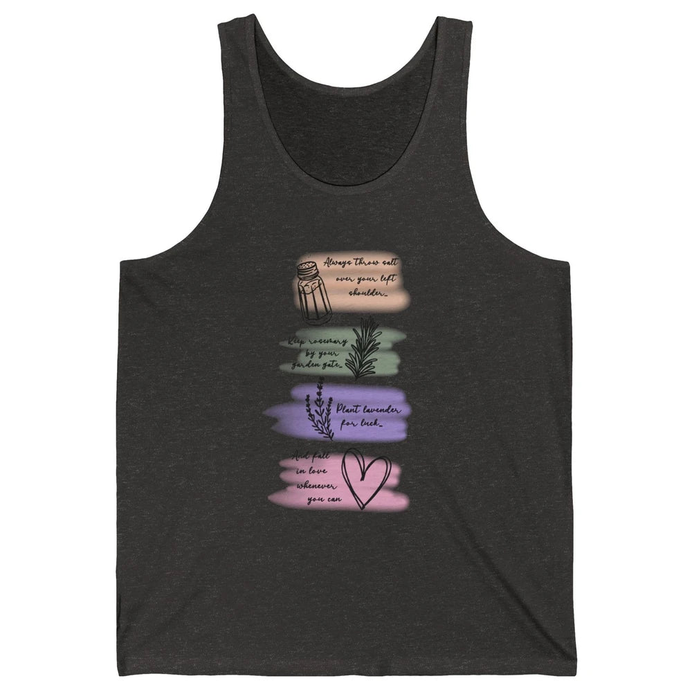 Practical Magic Witch Gardening Card Gardeners Plant Lovers Unisex Jersey Tank