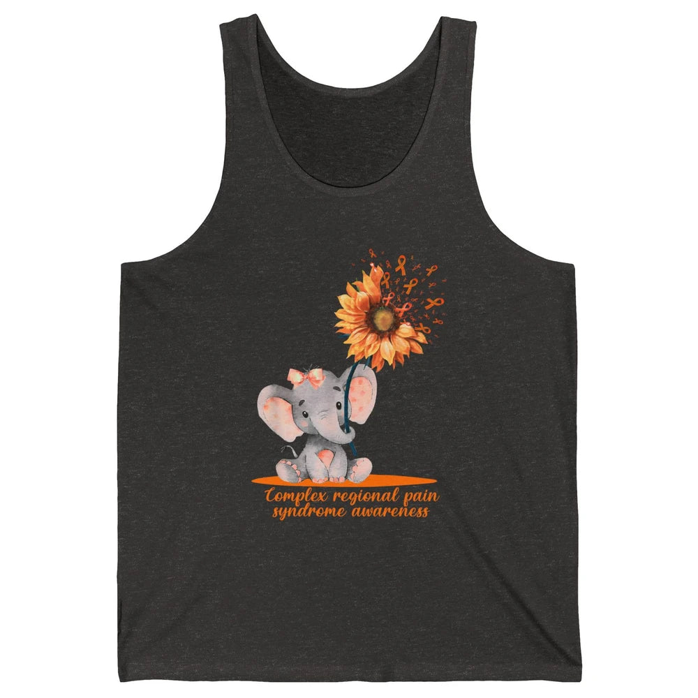 Complex Regional Pain Syndrome Sunflower Baby Elephant CRPS Unisex Jersey Tank