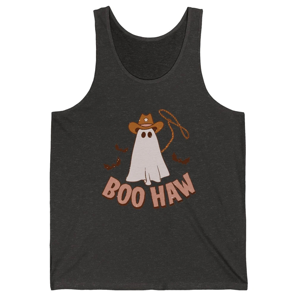 Funny Cowboy Ghost Yeehaw Halloween Western Country Cowboy Unisex Jersey Tank
