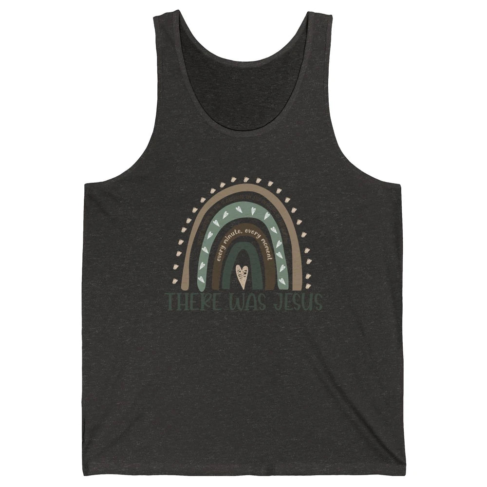 Retro Rainbow In Every Minute There Was Jesus Christian Gift Unisex Jersey Tank