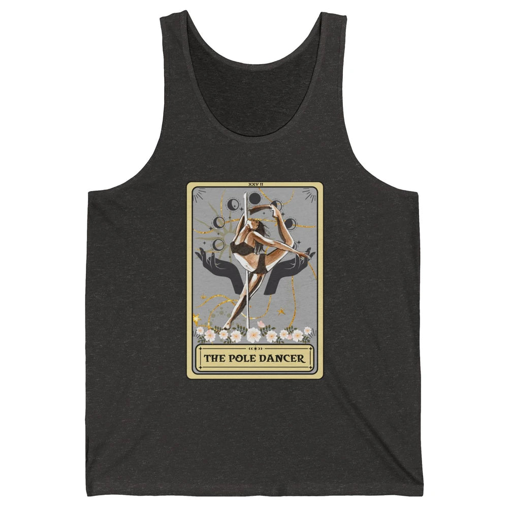 Retro The Pole Dancer Tarot Card Pole Dancing Halloween Unisex Jersey Tank