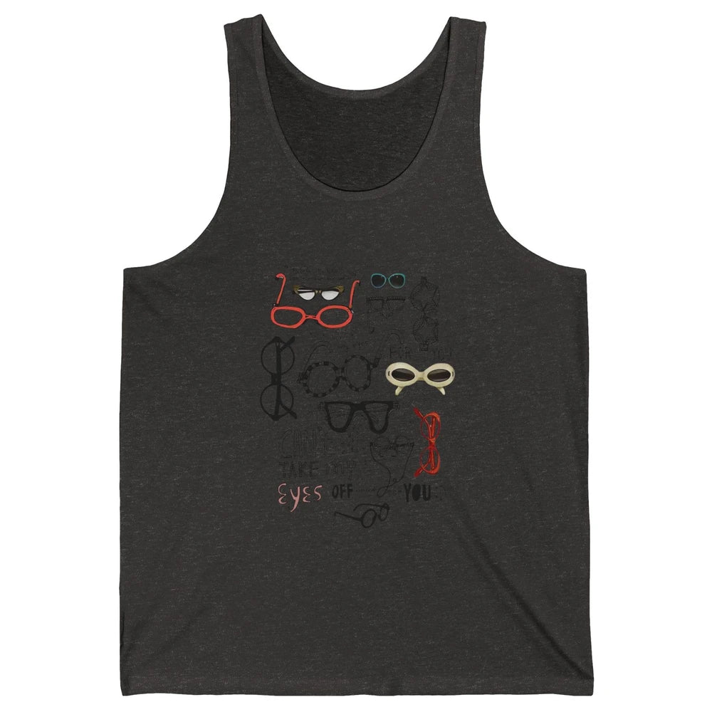 Optometrist Multiple Eyeglasses Hand Drawn Ophthalmologist Unisex Jersey Tank