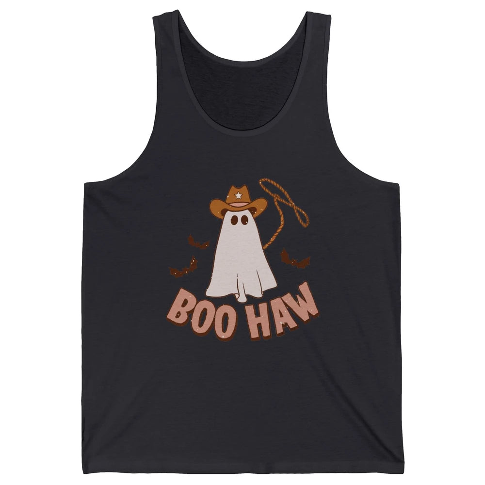 Funny Cowboy Ghost Yeehaw Halloween Western Country Cowboy Unisex Jersey Tank