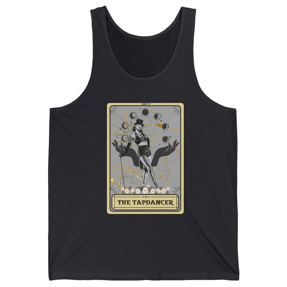 Retro The Tapdancer Tarot Card Tapdancing Halloween Dancer Unisex Jersey Tank