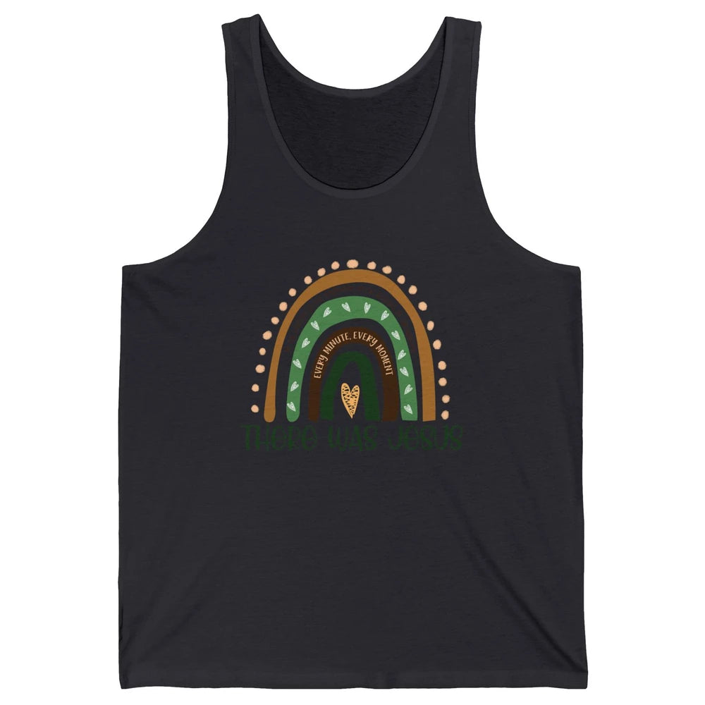 Retro Rainbow In Every Minute There Was Jesus Christian Gift Unisex Jersey Tank