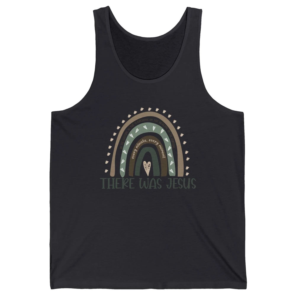 Retro Rainbow In Every Minute There Was Jesus Christian Gift Unisex Jersey Tank