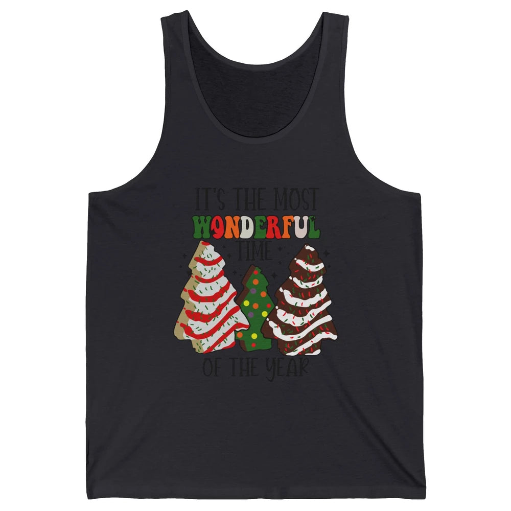 Christmas Tree Cakes Most Wonderful Time Of Year Christmas Unisex Jersey Tank