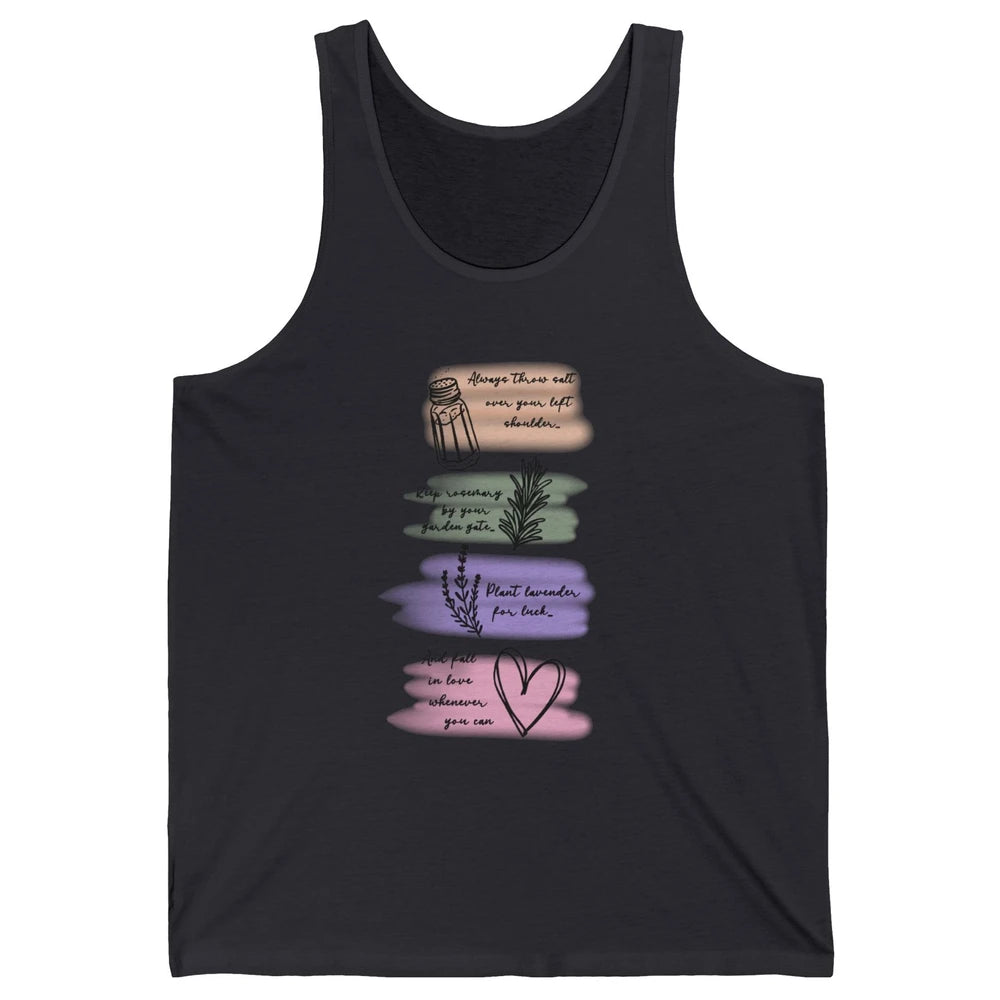 Practical Magic Witch Gardening Card Gardeners Plant Lovers Unisex Jersey Tank