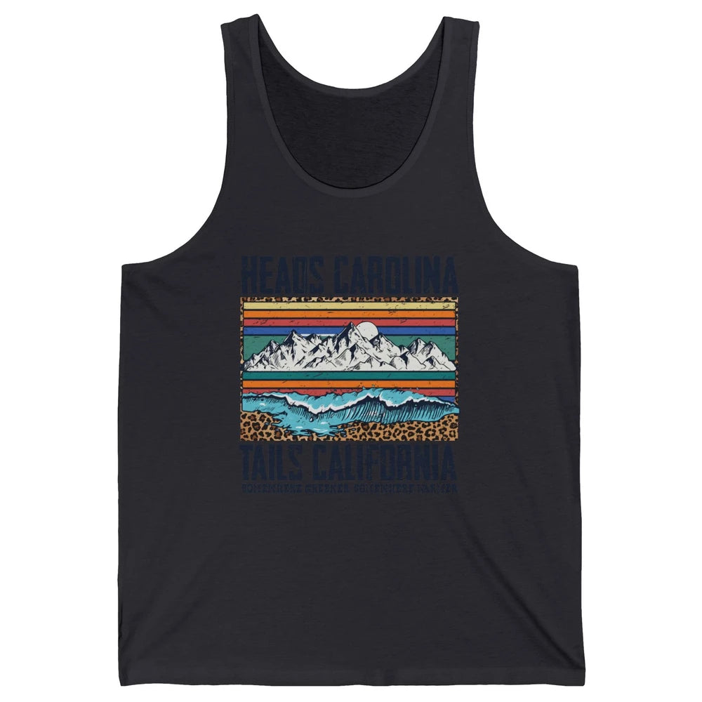 Vintage Heads Carolina Tail California Summer Beach Paradise Unisex Jersey Tank