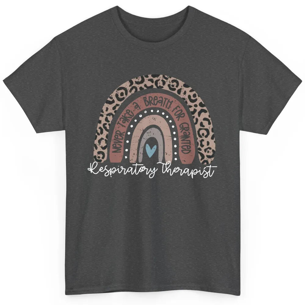 Retro Respiratory Therapy Rainbow Respiratory Therapist Gift Classic Unisex T-Shirt