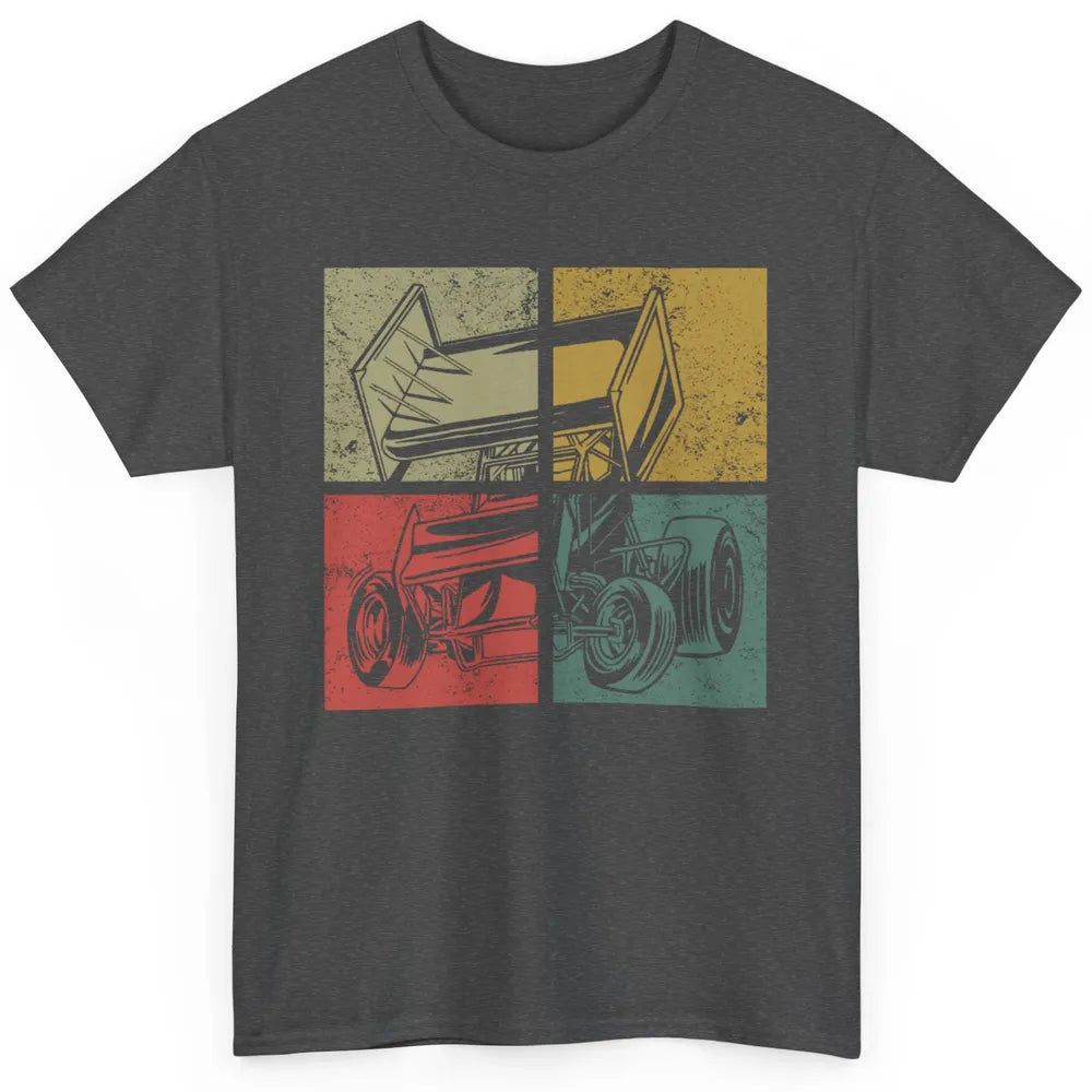 Vintage Dirt Track Racing Retro Sprint Car Speed Race Truck Classic Unisex T-Shirt