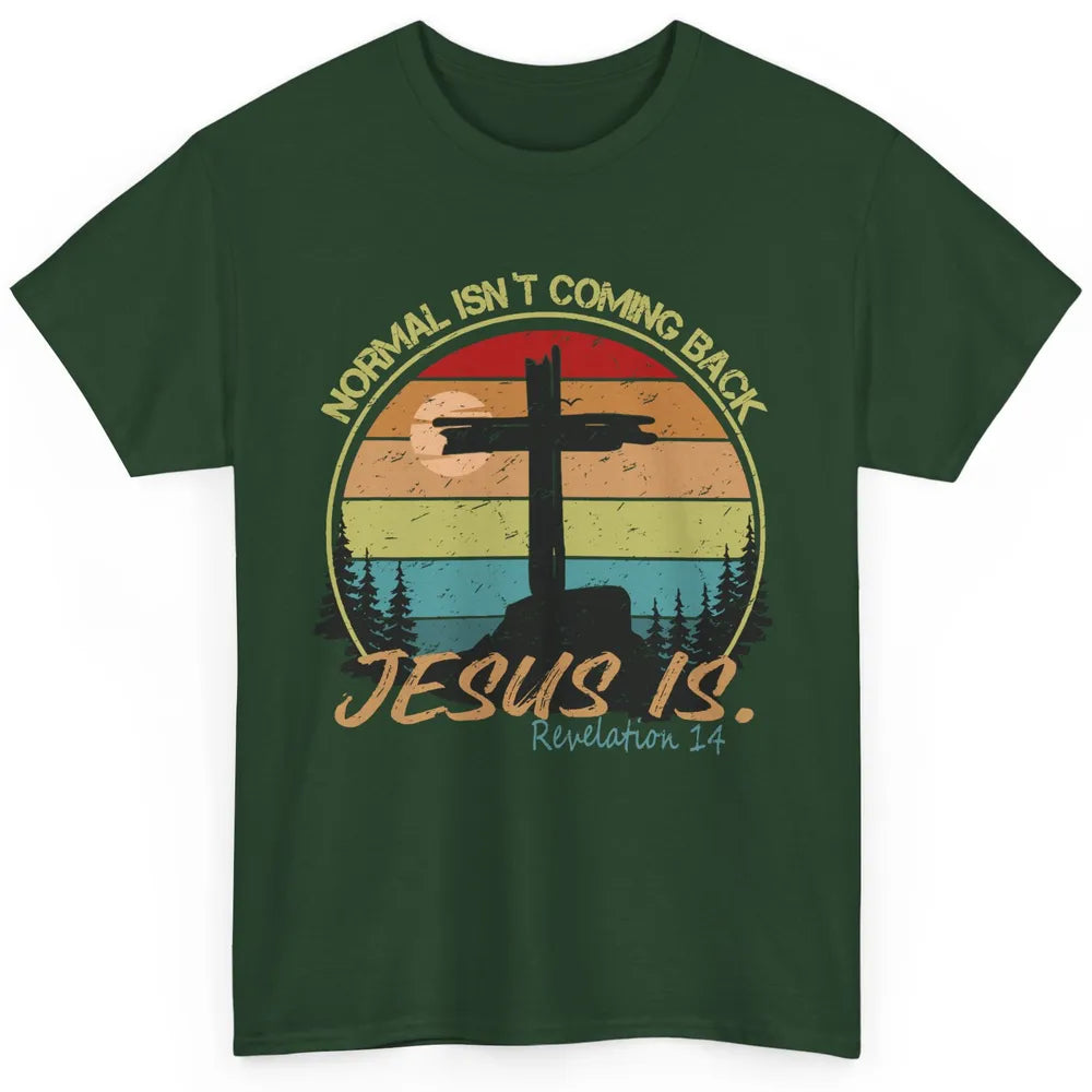 Vintage Normal Isn't Coming Back Jesus is Christian Western Classic Unisex T-Shirt