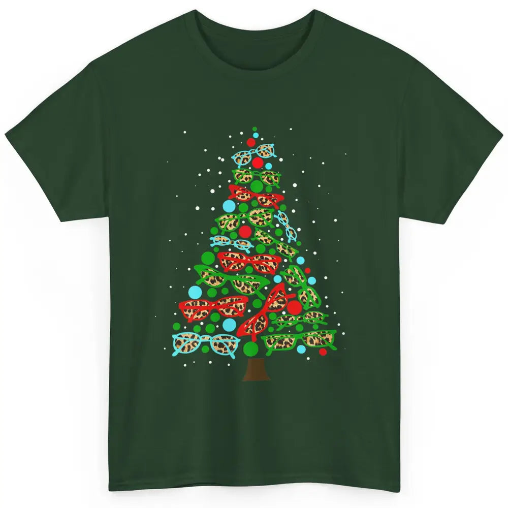 Optician Christmas Funny Xmas Tree Eyeglasses Optometrist Classic Unisex T-Shirt