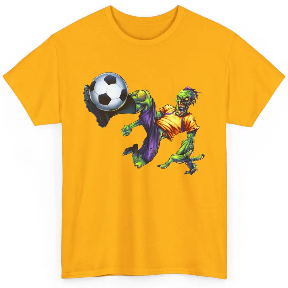 Zombie Soccer Striker Halloween Soccer Player Costume Gift Classic Unisex T-Shirt
